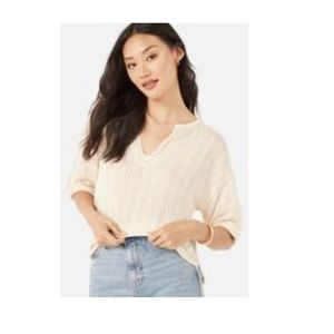 3/4 sleeve lightweight sweater pullover, size L